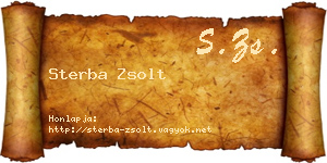 Sterba Zsolt névjegykártya